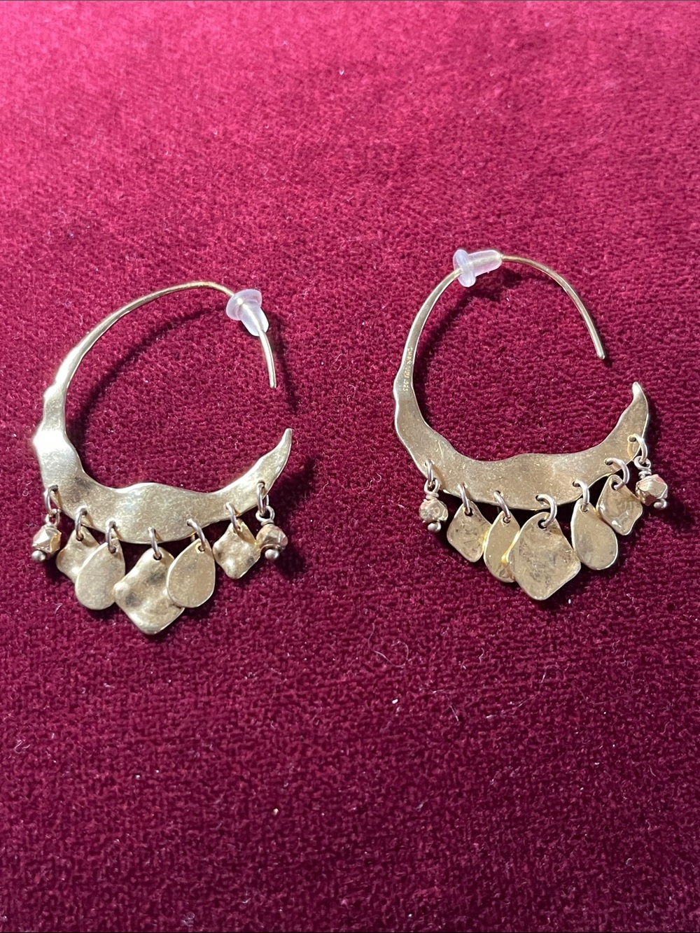 Chan Luu Gold Crescent Earrings